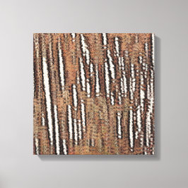 抽象芸術森林赤 キャンバスプリント