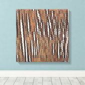 抽象芸術森林赤 キャンバスプリント (インサイチュ (ウッドフロア))