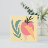 抽象芸術植物のイラストレーションの形状ピンク黄色 (スタンド正面)