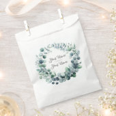 抽象芸術植物ユーカリ フェイバーバッグ (クリップ留めされた状態)