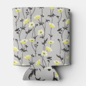 抽象芸術植物学：オーガニック葉デザイン 缶クーラー (裏面)