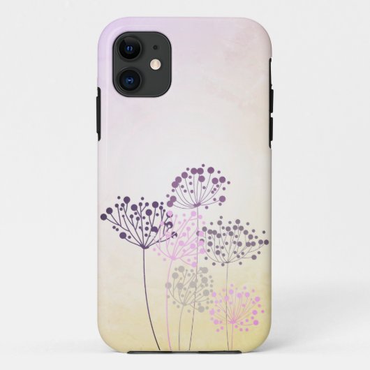 抽象芸術植物性スケッチiPhoneケース Case-Mate iPhoneケース (裏面)