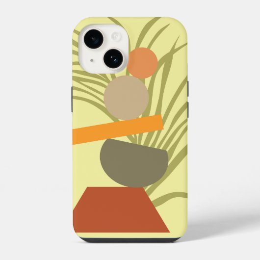 抽象芸術植物性快楽 iPhoneケース (裏面)