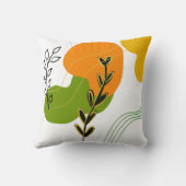 抽象芸術植物葉 クッション (裏面)