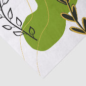 抽象芸術植物葉 薄葉紙 (詳細)