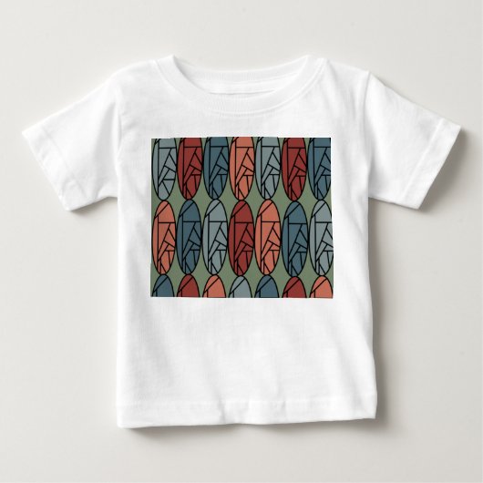 抽象芸術楕円 ベビーTシャツ (正面)