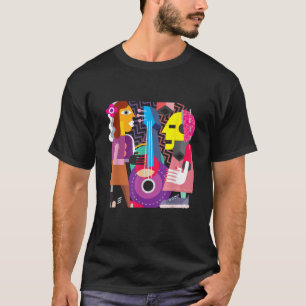 抽象芸術楽しむアーツイプピカソアートウェイグラフィック Tシャツ