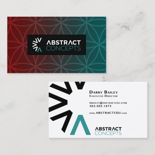 抽象芸術概念名刺 名刺 (正面/裏面)