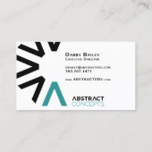 抽象芸術概念名刺 名刺 (裏面)