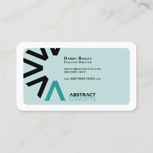抽象芸術概念名刺 名刺 (裏面)