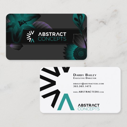 抽象芸術概念名刺 名刺 (正面/裏面)