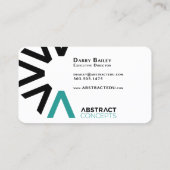 抽象芸術概念名刺 名刺 (裏面)