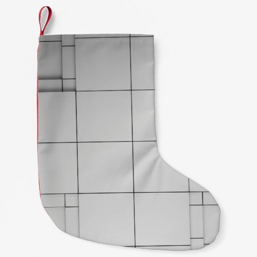抽象芸術構コンテンポラリー造 スモールクリスマスストッキング (正面)