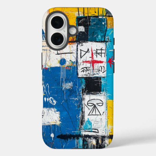抽象芸術構文の電話ケース Case-Mate iPhoneケース (裏面)