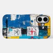 抽象芸術構文の電話ケース Case-Mate iPhoneケース (裏面 (横))