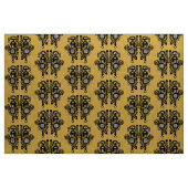 抽象芸術構造パターン – 白黒 ファブリック (ヤード)