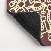 抽象芸術構造 – クリームオンチョコレート マウスパッド (コーナー)