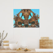 抽象芸術構造 ポスター (キッチン)