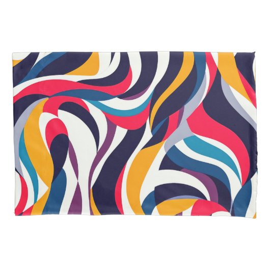 抽象芸術標準ペア枕カバー 枕カバー (正面左)