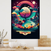 抽象芸術模様のポスター ポスター (キッチン)