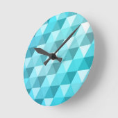 抽象芸術模様の背景 ラウンド壁時計 (傾斜)