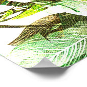 抽象芸術模様デザイン鮮やか ポスター (角)