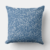 抽象芸術模様140523 – 絞り青の白 クッション (正面)