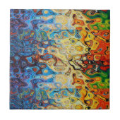 抽象芸術模様 タイル (正面)