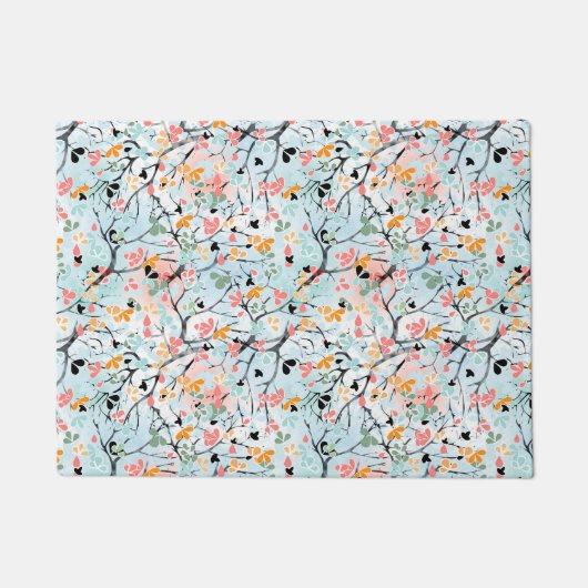 抽象芸術模様 ドアマット (正面)