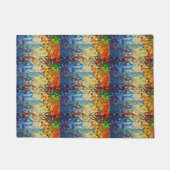 抽象芸術模様 ドアマット (正面)