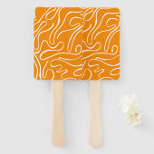 抽象芸術模様 ハンドファン (正面&裏面)