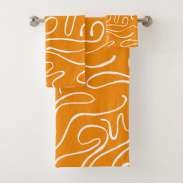 抽象芸術模様 バスタオルセット