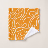 抽象芸術模様 バスタオルセット (ウォッシュタオル)