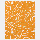 抽象芸術模様 フリースブランケット (正面)