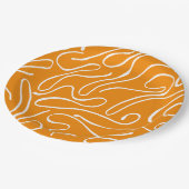 抽象芸術模様 ペーパープレート (アングル)