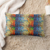 抽象芸術模様 ランバークッション (ブランケット)