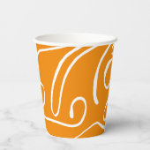 抽象芸術模様 紙コップ (裏面)