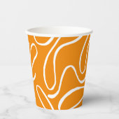 抽象芸術模様 紙コップ (正面)