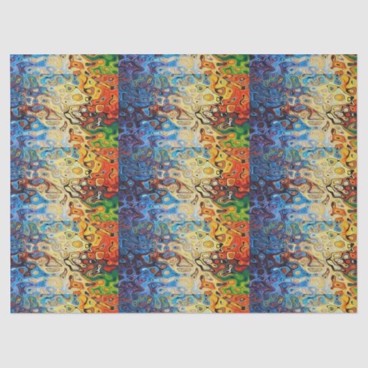 抽象芸術模様 薄葉紙 (正面)