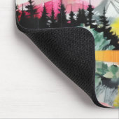 抽象芸術横カラフルコラージュ マウスパッド (コーナー)