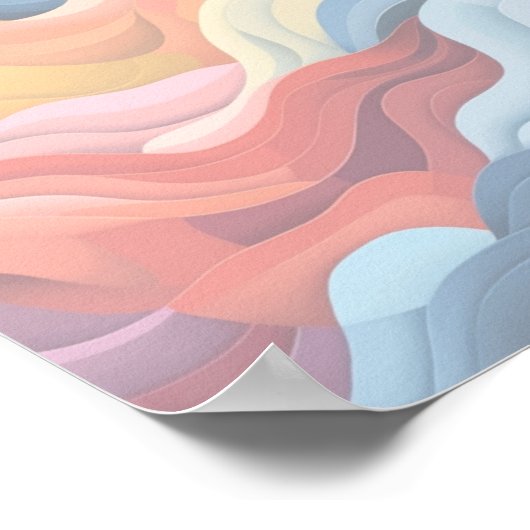 抽象芸術横2 ポスター (角)