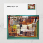 抽象芸術横Potosi 23.5x16.75 ポストカード (正面/裏面)