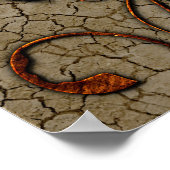 抽象芸術機械デザイン ポスター (角)