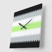 抽象芸術機関プライドフラグ スクエア壁時計 (傾斜)