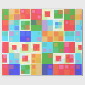 抽象芸術正方形の包み紙 ラッピングペーパー (フラット)