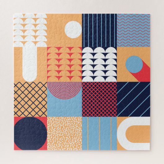 抽象芸術正方形アートワーク：幾何学的デザイン。 ジグソーパズル (縦)