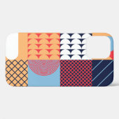 抽象芸術正方形アートワーク:幾何学的デザイン。 Case-Mate iPhoneケース (裏面 (横))