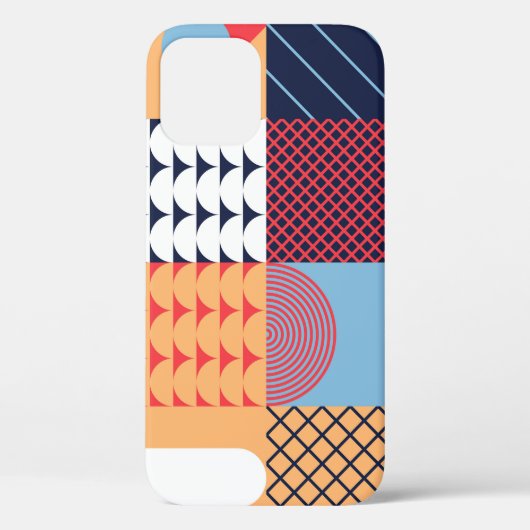 抽象芸術正方形アートワーク:幾何学的デザイン。 Case-Mate iPhoneケース (裏面)