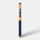 抽象芸術正方形アートワーク:幾何学的デザイン。 iPhoneケース (左側面)