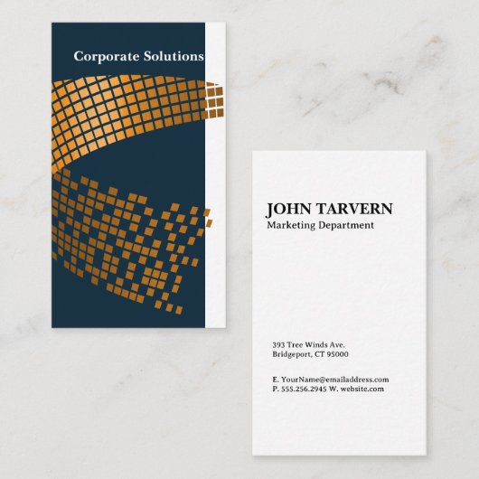 抽象芸術正方形パターン | 企業の 名刺 (正面/裏面)